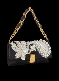 Fashion 1945 Soft Embroidered Satin Clutch Women Mini Bags|Handbags