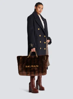 New 1945 Soft Faux Fur Tote Bag Women Tote Bags|Shoulder Bags