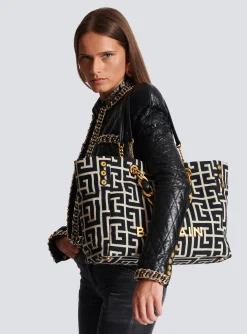 New 1945 Soft Monogrammed Jacquard Tote Bag Women Tote Bags|Shoulder Bags