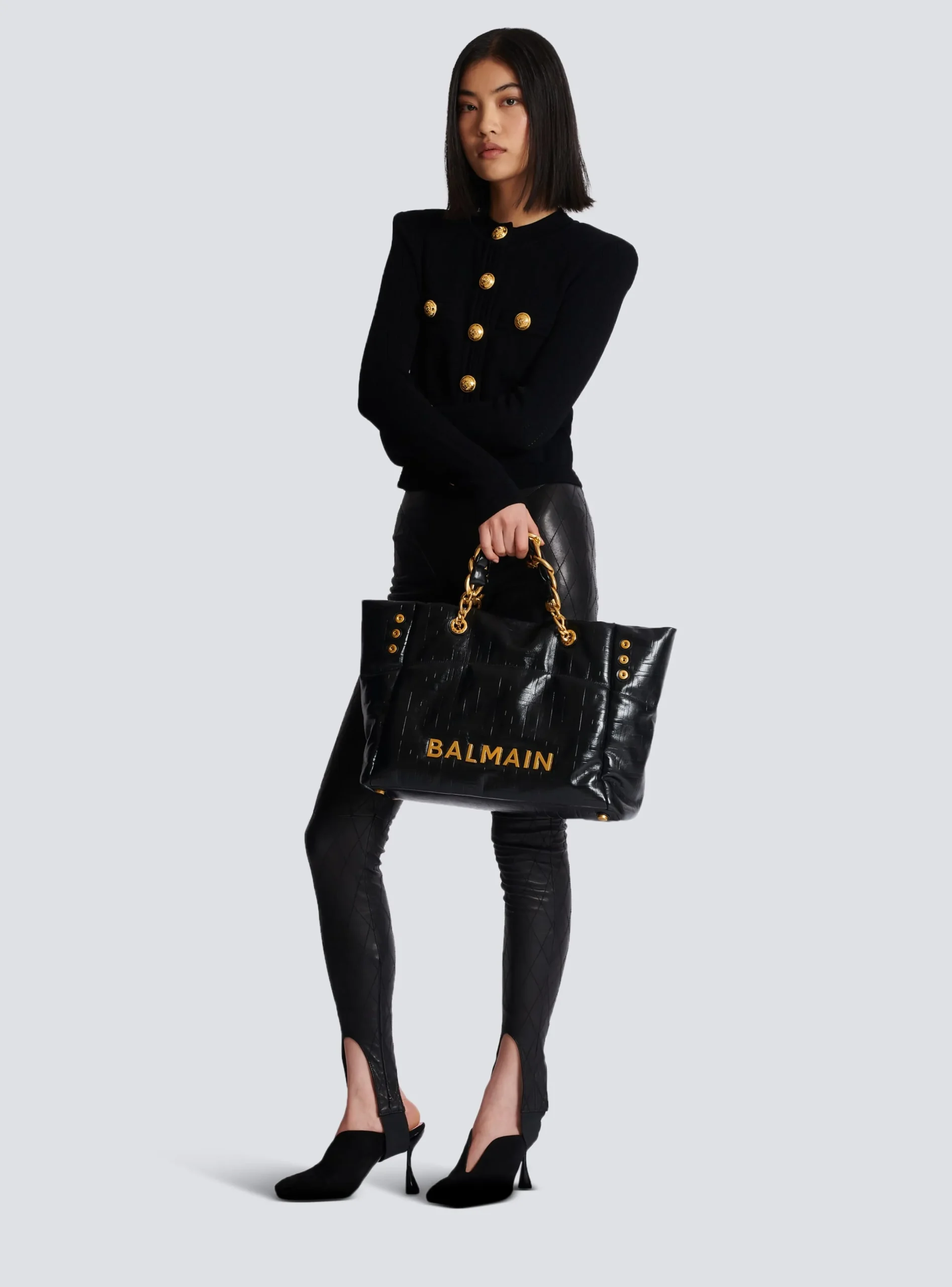 Discount 1945 Soft Tote Bag In Crackled Calfskin Bags