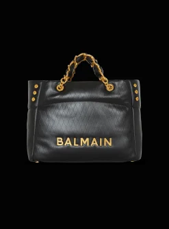 Hot 1945 Soft Tote Bag In Embossed Calfskin With A Grid Motif Women Tote Bags|Shoulder Bags