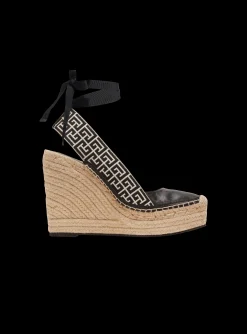 Best Alex Monogram Jacquard And Leather Espadrilles Women High Heels & Pumps