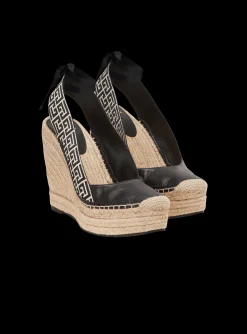 Best Alex Monogram Jacquard And Leather Espadrilles Women High Heels & Pumps