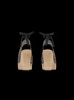 Best Alex Monogram Jacquard And Leather Espadrilles Women High Heels & Pumps