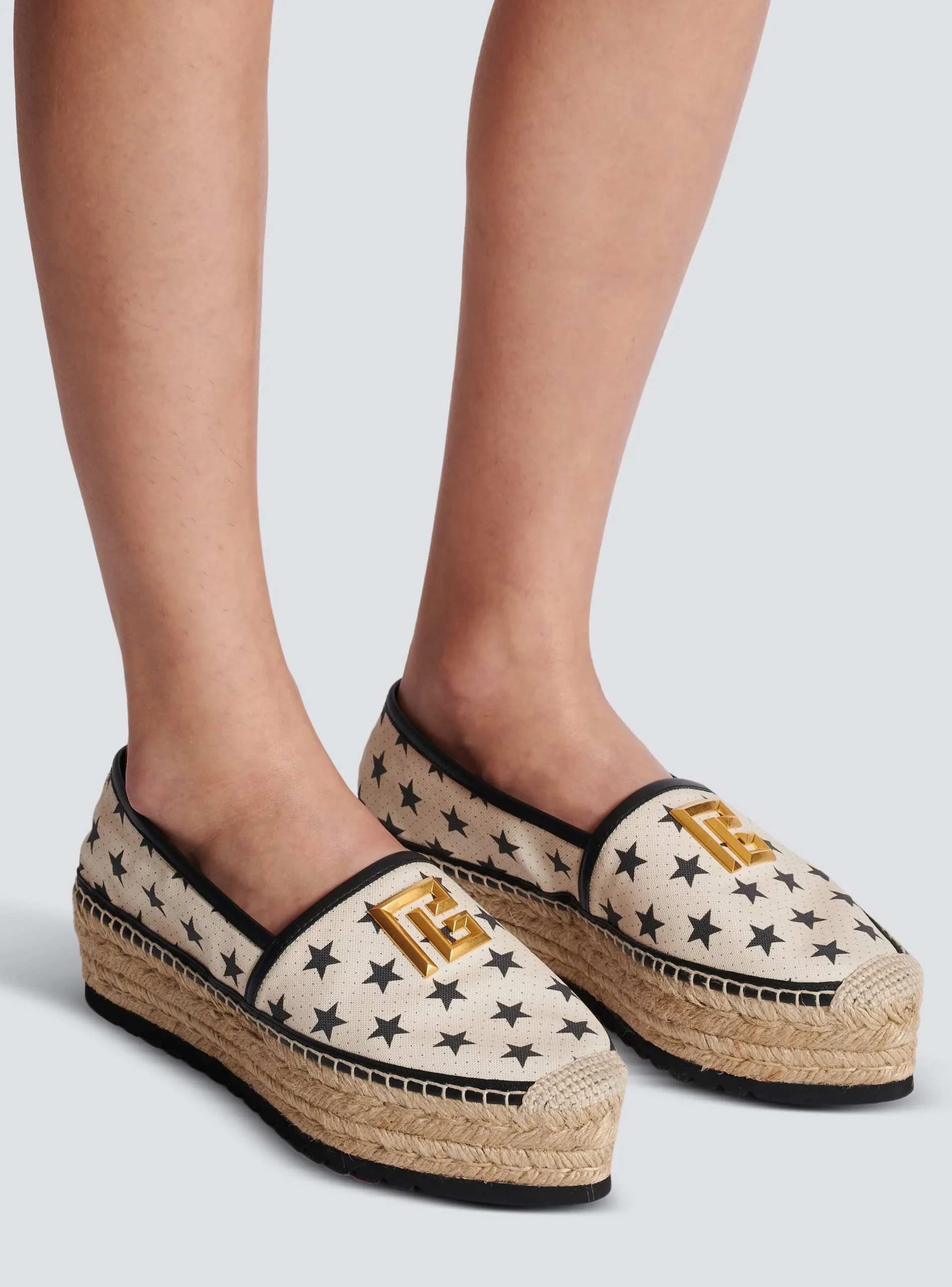 New Alex Star Print Espadrilles Women Flat Shoes
