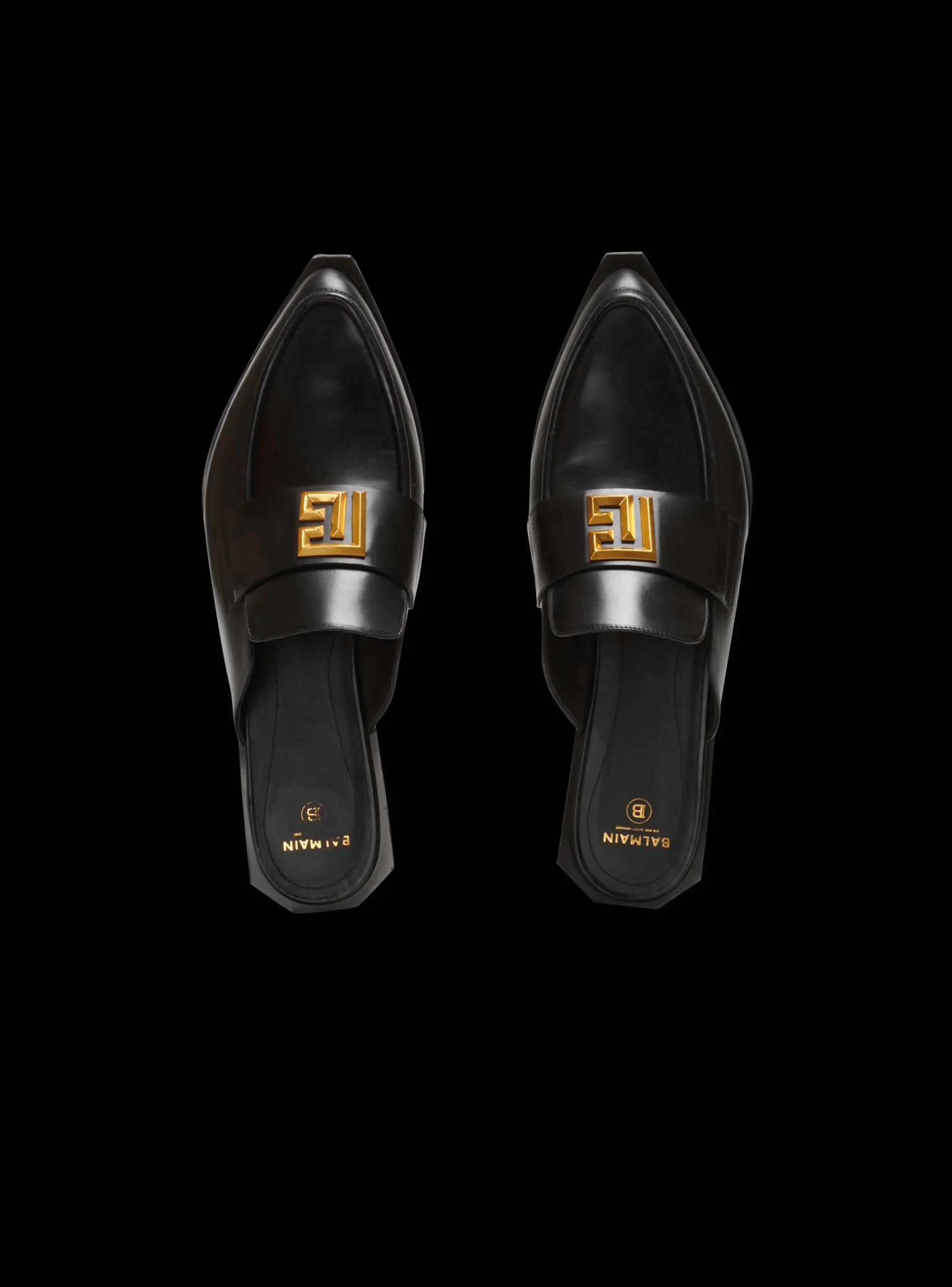 Cheap Ana Leather Mules Women Flat Shoes