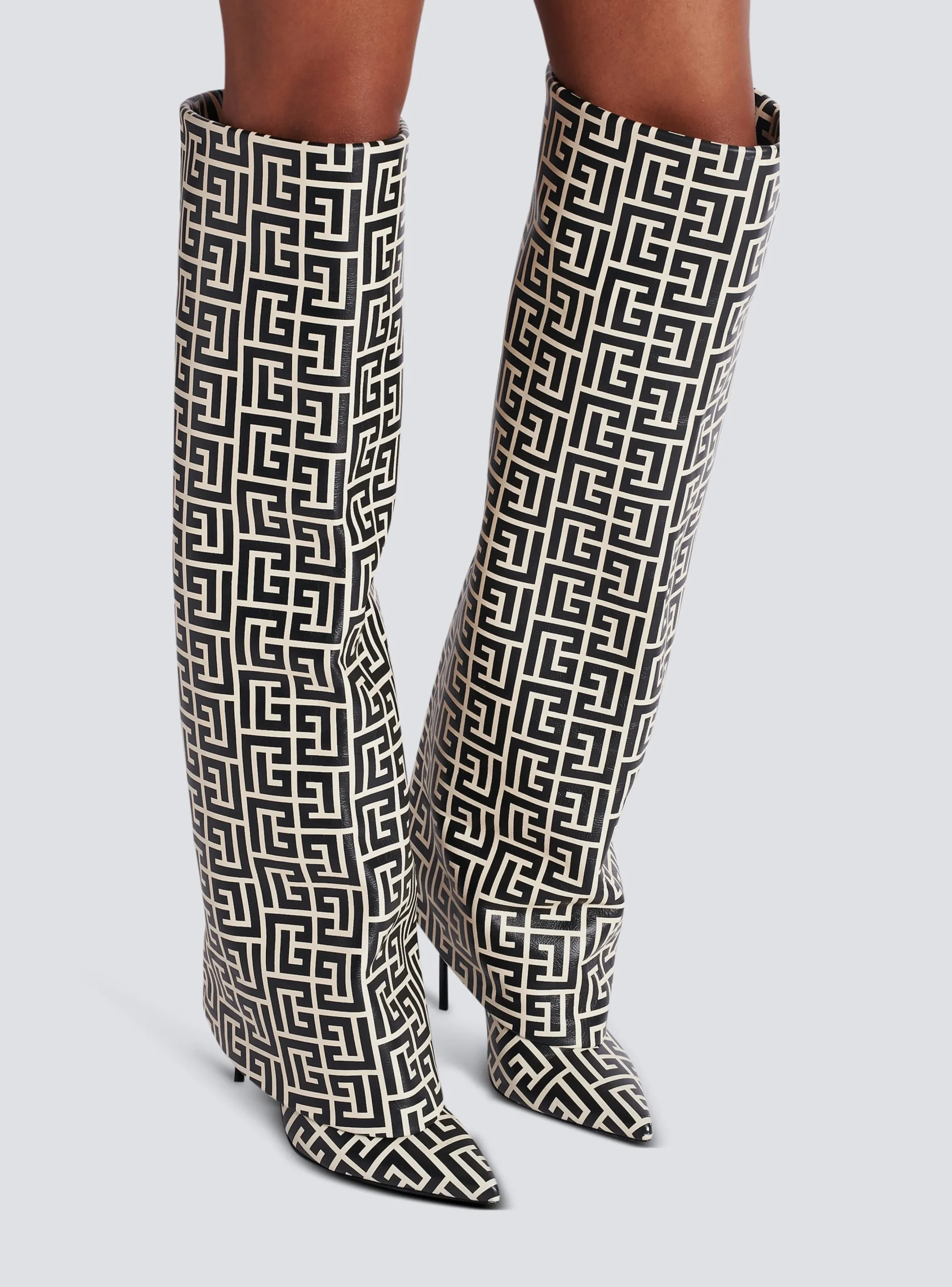 Flash Sale Ariel Monogrammed Leather Boots Women Boots