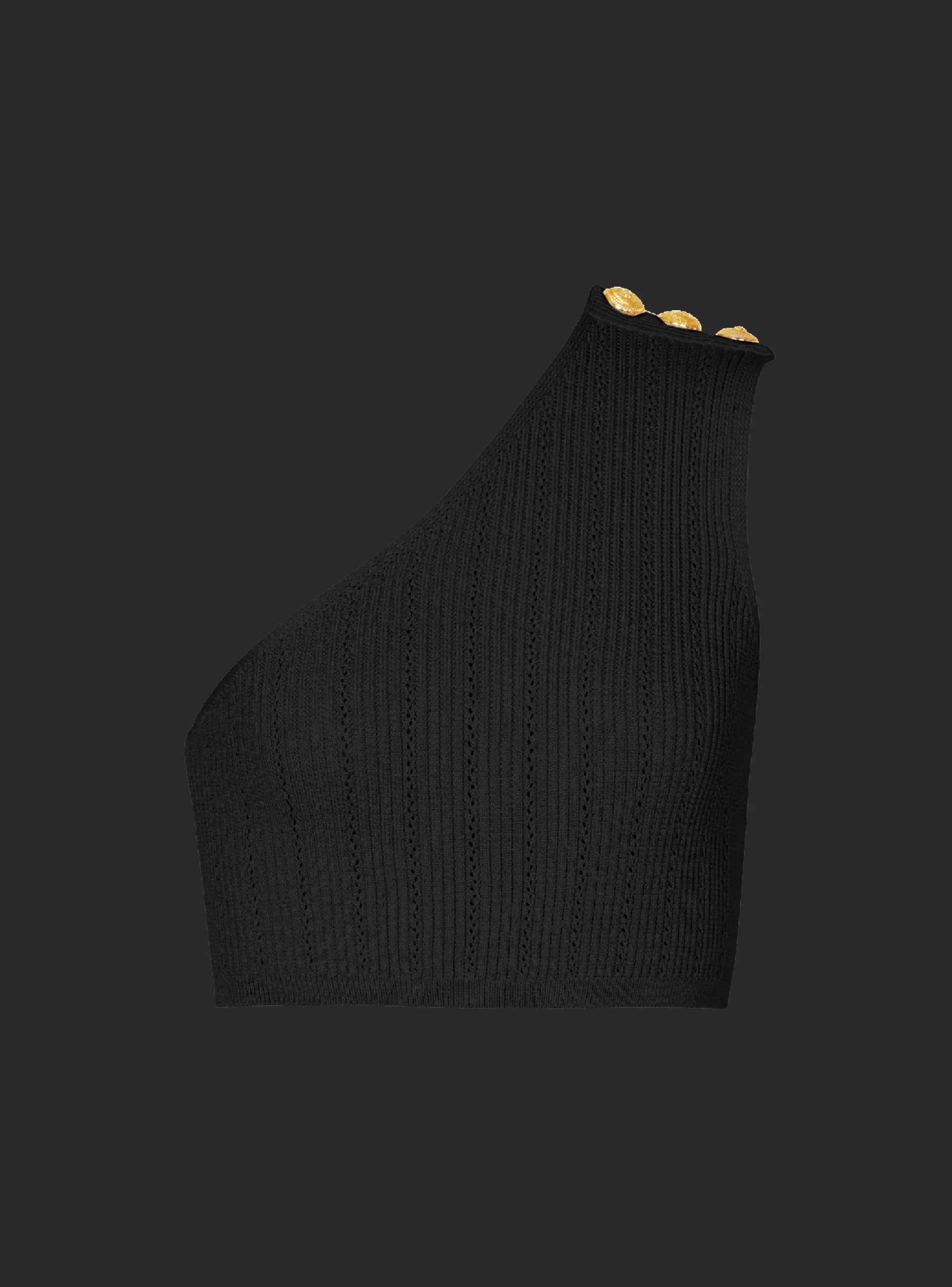 Flash Sale Asymmetric Knit Top With Buttons Women Knitwear|Tops And Shirts
