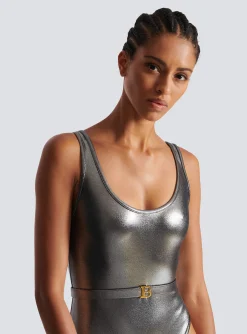 Fashion B Metallic Swimsuit Women Swimwear