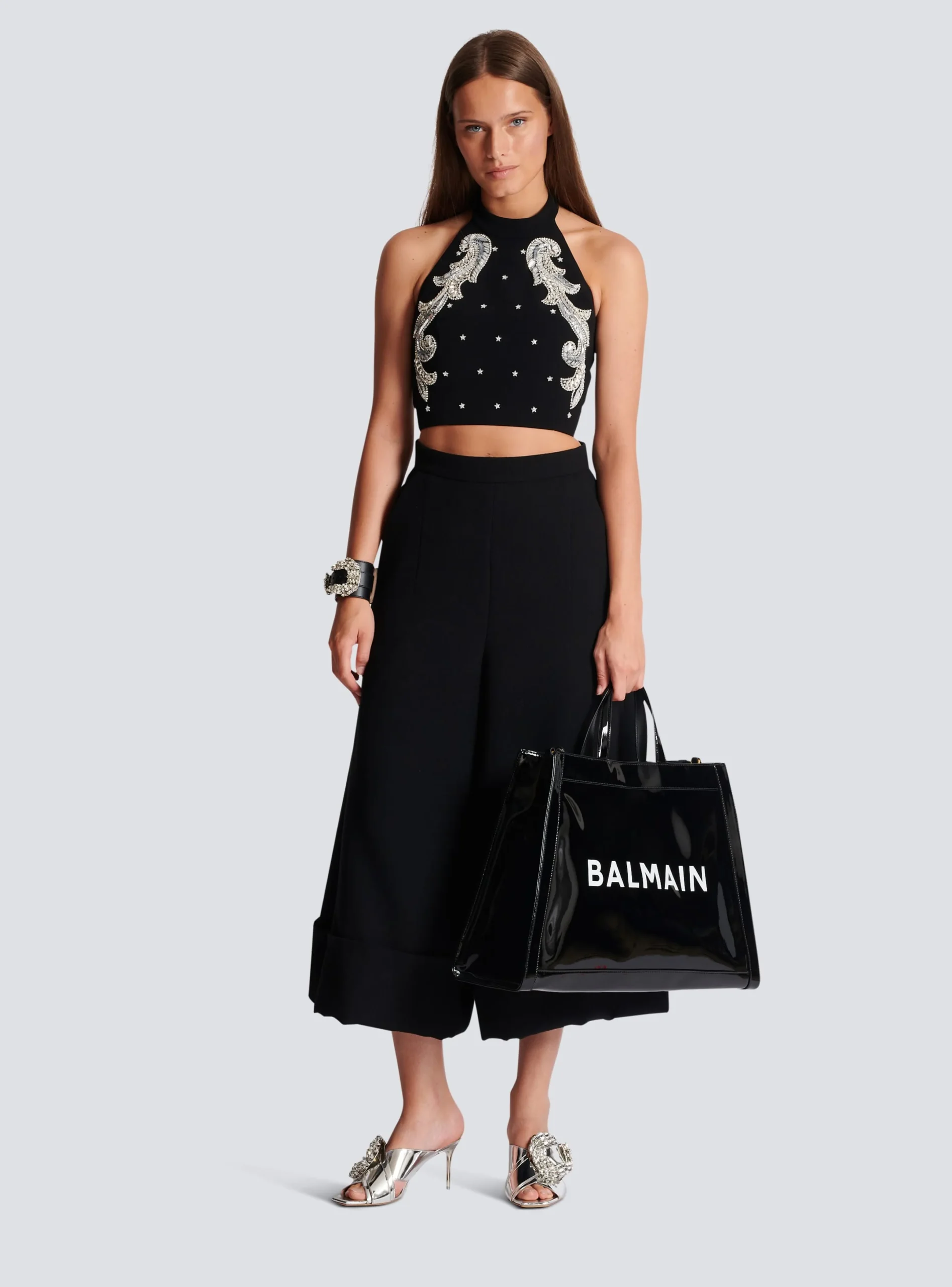 Store Backless Baroque Embroidered Top Women Tops And Shirts