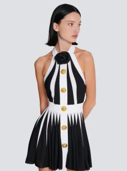 Cheap Backless Knit Dress With Rose Detail Women Knitwear|Dresses