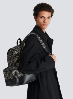 Discount Backpack With Jacquard Monogram Bags And Backpacks