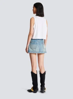 Best Sale Flocked Tank Top Women T-Shirts