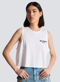 Best Sale Flocked Tank Top Women T-Shirts