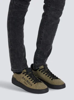 Online Logo Print Canvas B-Court Sneakers B-Court