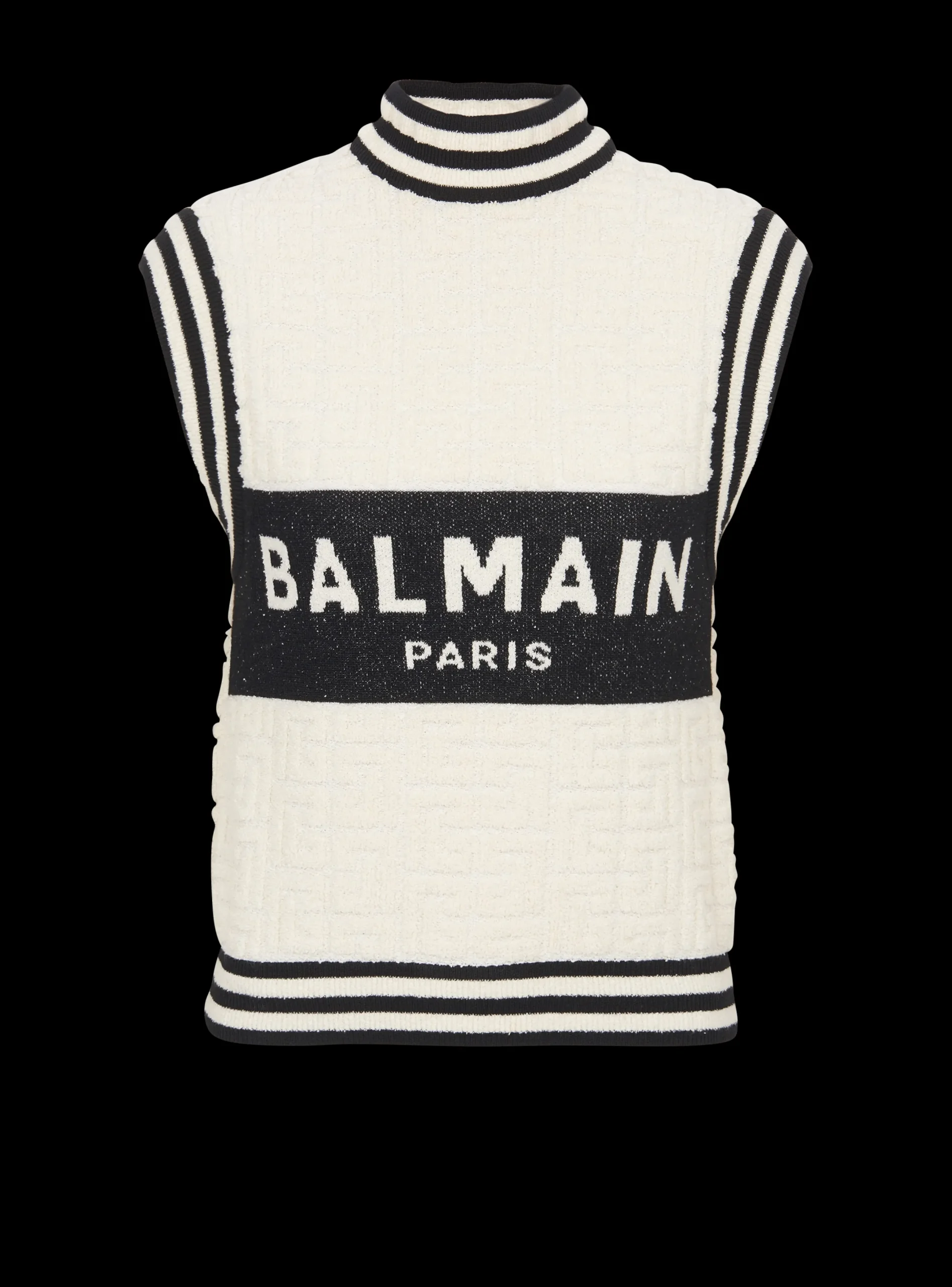 Hot Monogrammed Bouclette Knit Top Women Knitwear|Tops And Shirts
