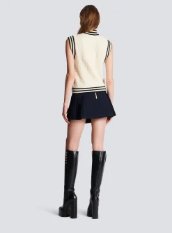 Hot Monogrammed Bouclette Knit Top Women Knitwear|Tops And Shirts