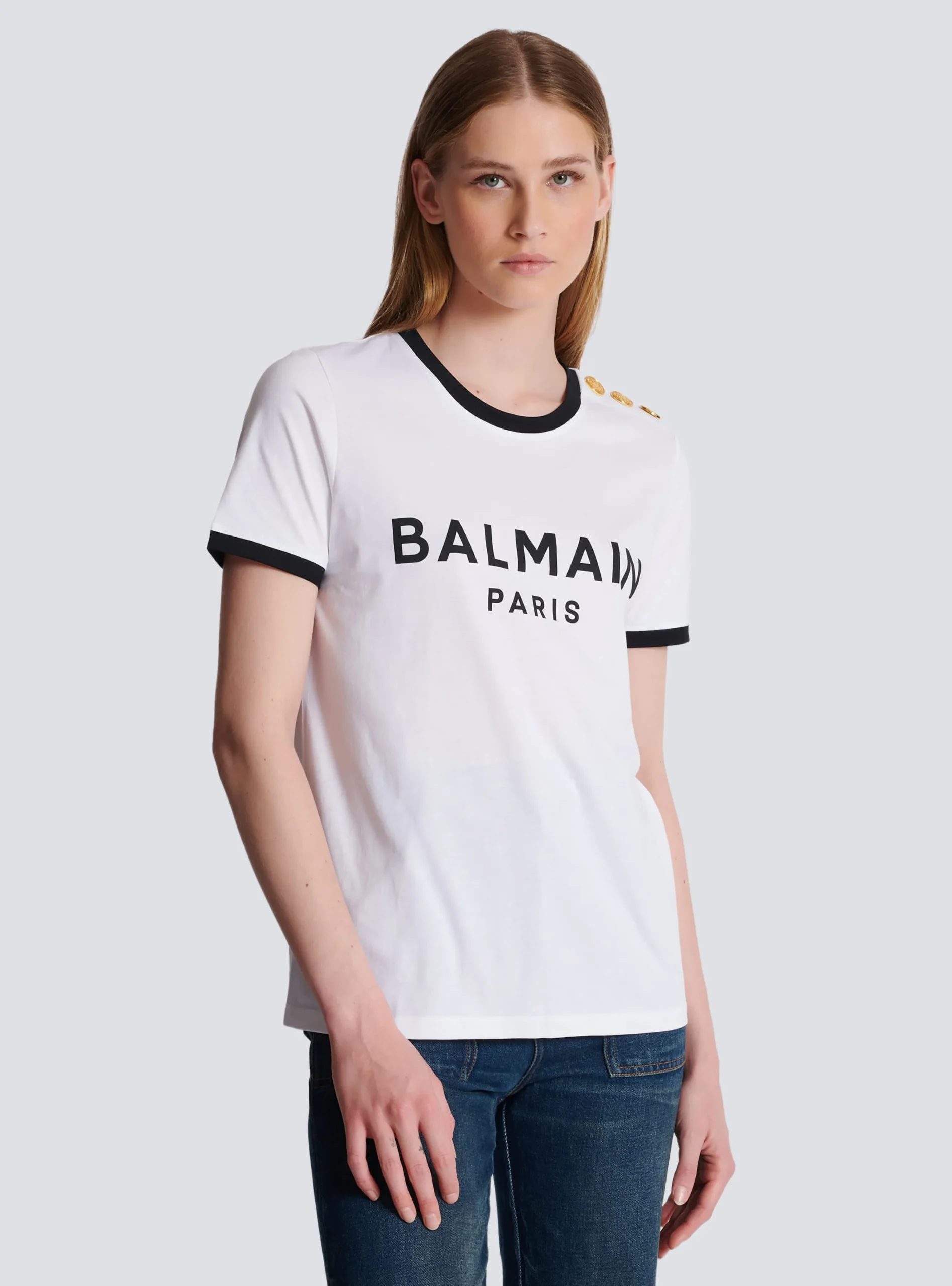 Outlet Paris 3-button T-shirt Women T-Shirts