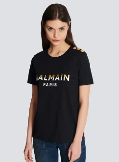 Discount Paris T-shirt With Buttons Women T-Shirts