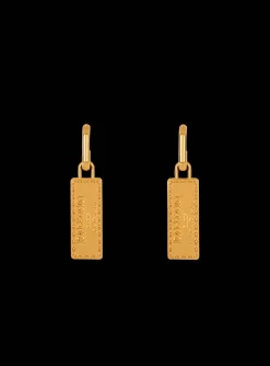 Online Signature Tubular Earrings Women Fashion Jewelry