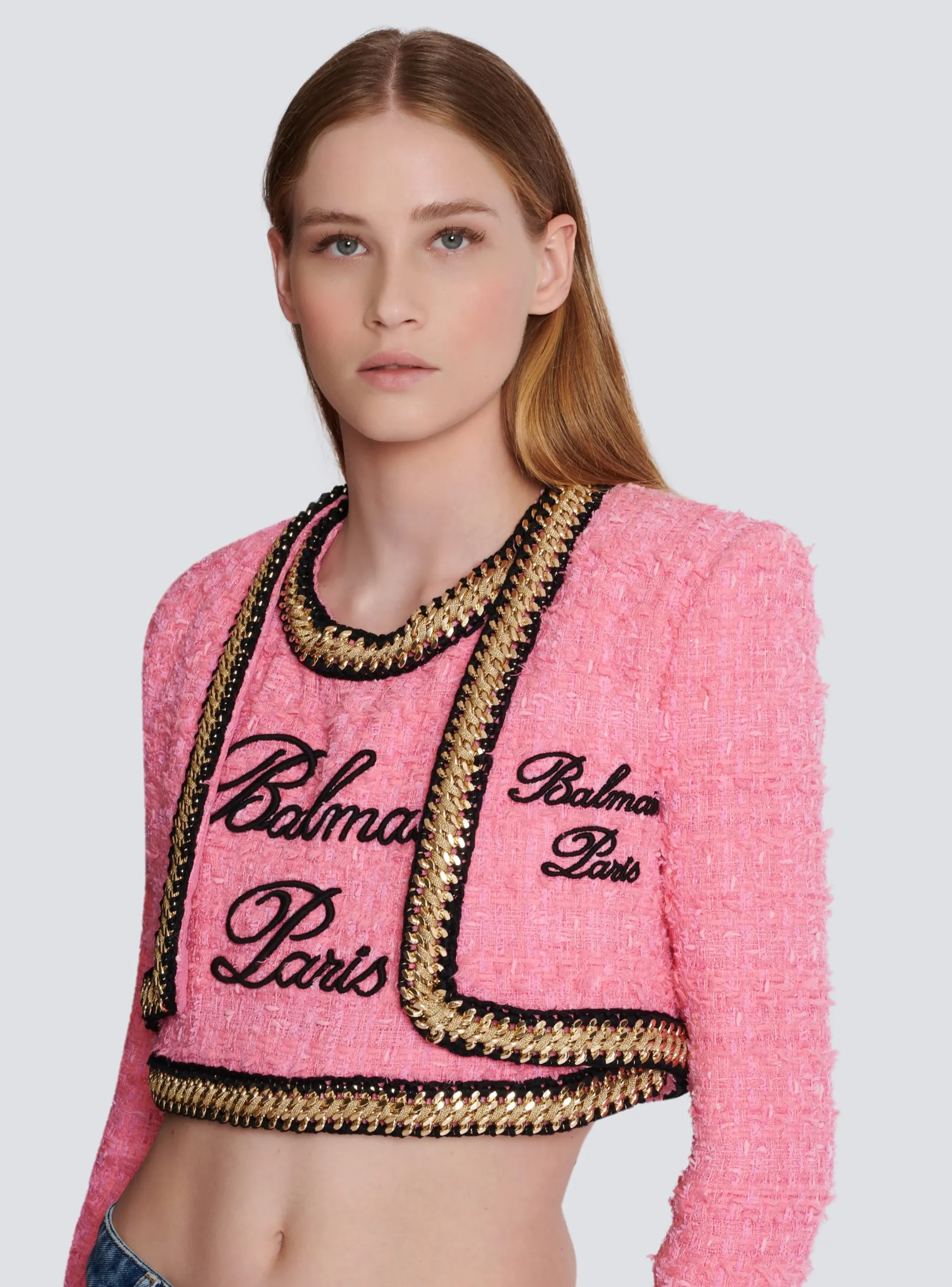 Sale Signature Tweed And Chain Jacket Women Jackets And Blazers