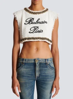 Clearance Signature Tweed Tank Top Women Tops And Shirts