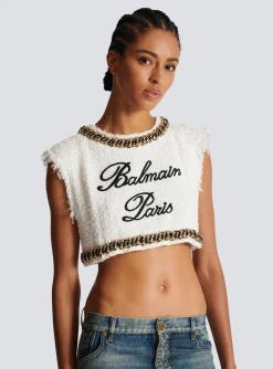 Clearance Signature Tweed Tank Top Women Tops And Shirts