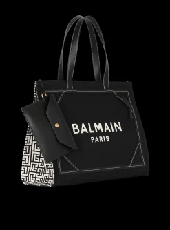 Clearance B-Army 42 Monogrammed Canvas And Smooth Leather Tote Bag Women Tote Bags|Shoulder Bags