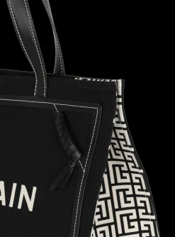 Clearance B-Army 42 Monogrammed Canvas And Smooth Leather Tote Bag Women Tote Bags|Shoulder Bags