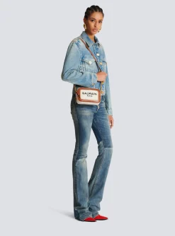 Best Sale B-Army Canvas And Leather Clutch Women Mini Bags|Shoulder Bags