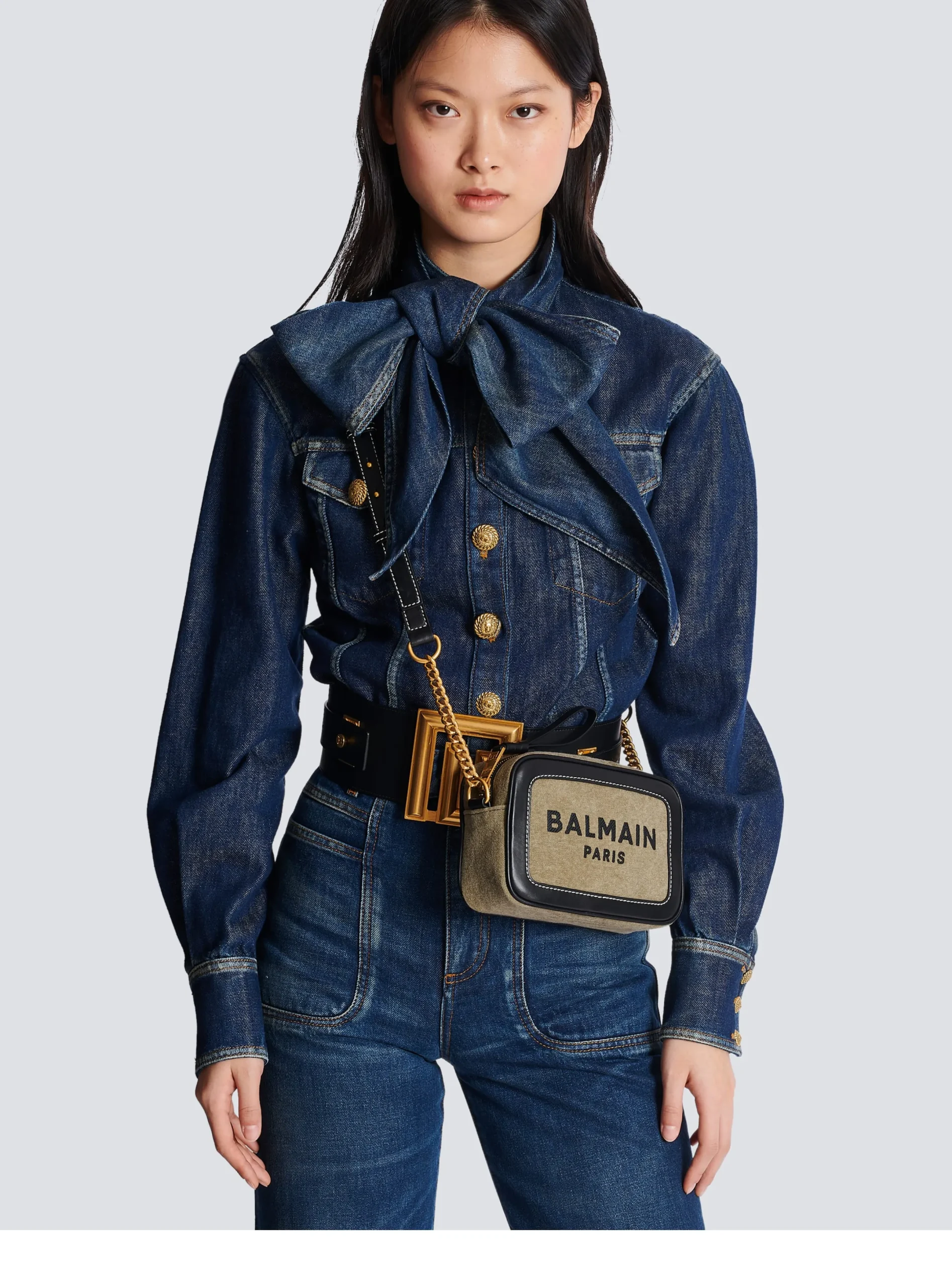 Discount B-Army Canvas And Leather Clutch Women Mini Bags|Shoulder Bags