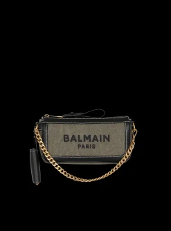 Hot B-Army Canvas Clutch Bag With Leather Inserts Women Mini Bags|Shoulder Bags