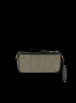 Hot B-Army Canvas Clutch Bag With Leather Inserts Women Mini Bags|Shoulder Bags