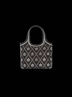 Discount B-Army Grocery Bag In Satin And Crystals Women Tote Bags|Shoulder Bags