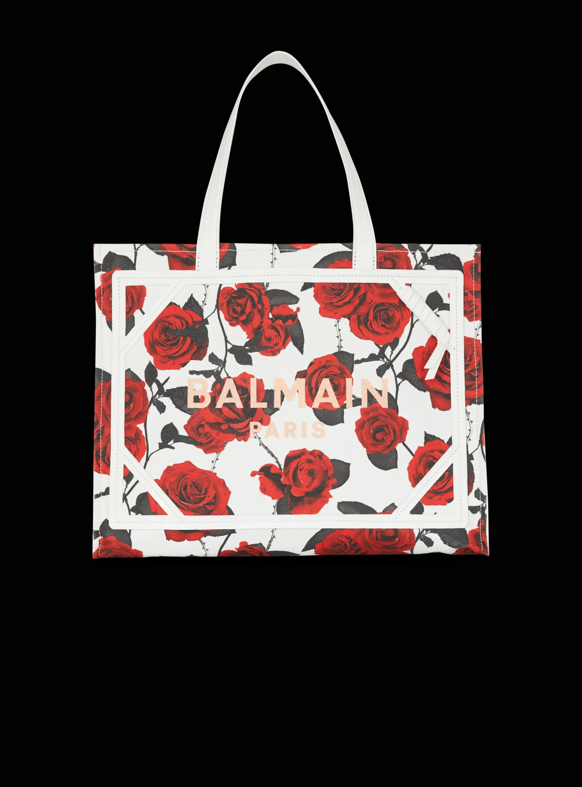 Flash Sale B-Army Medium Canvas Tote Bag With A Roses Print Women Shoulder Bags|B-Army Bags