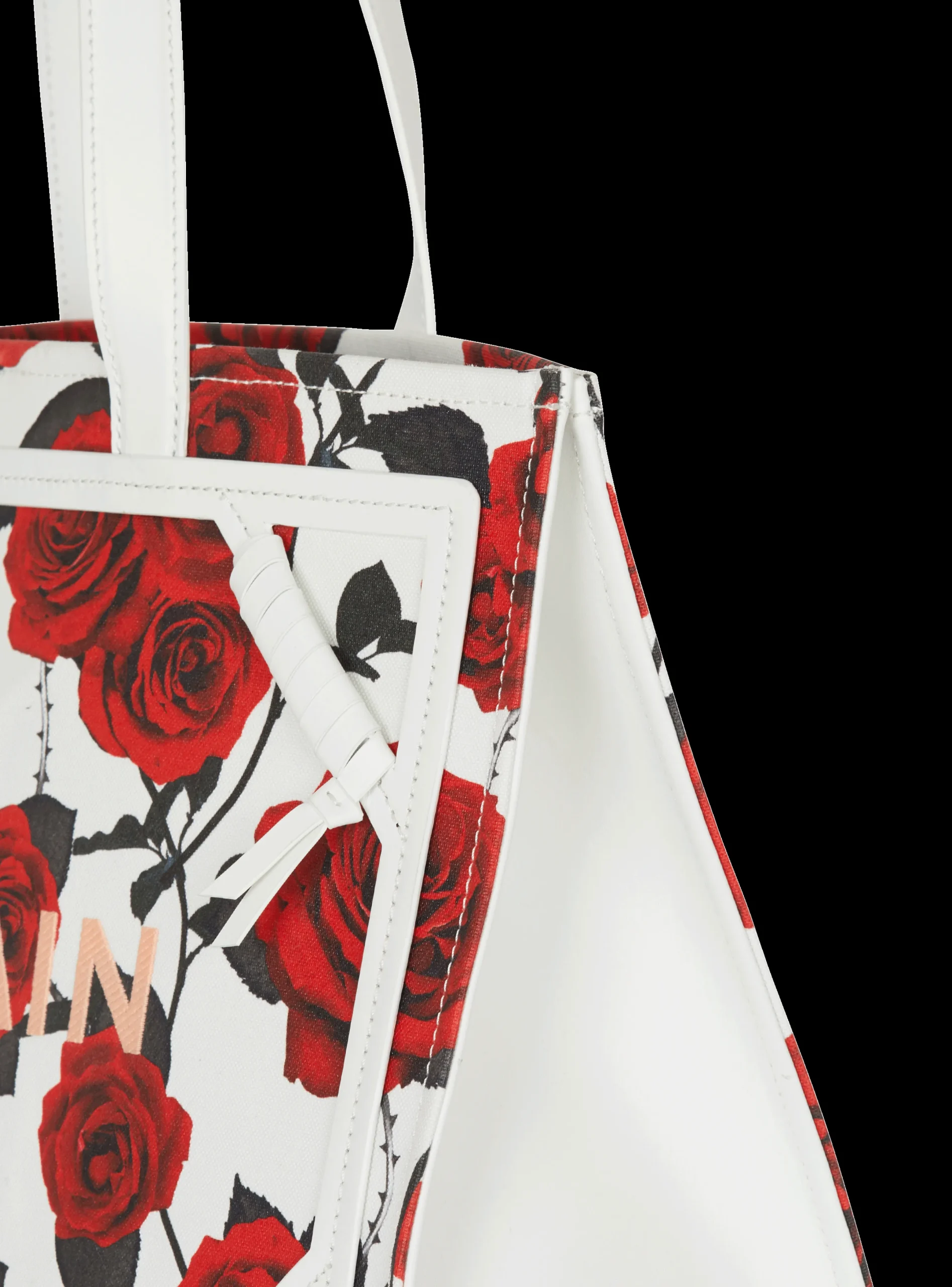 Flash Sale B-Army Medium Canvas Tote Bag With A Roses Print Women Shoulder Bags|B-Army Bags