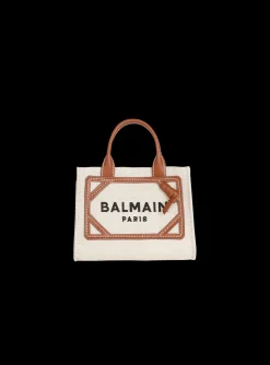 Store B-Army Mini Canvas Shopping Bag With Leather Inserts Women Mini Bags|Shoulder Bags