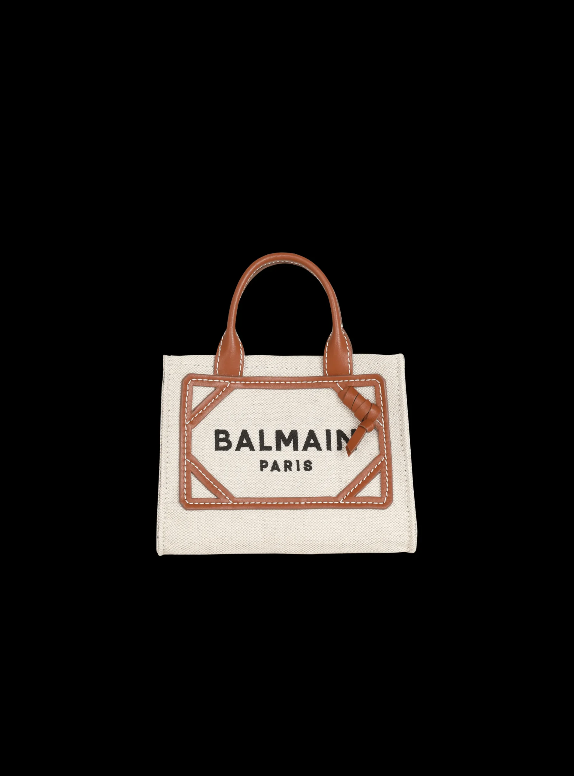 Store B-Army Mini Canvas Shopping Bag With Leather Inserts Women Mini Bags|Shoulder Bags