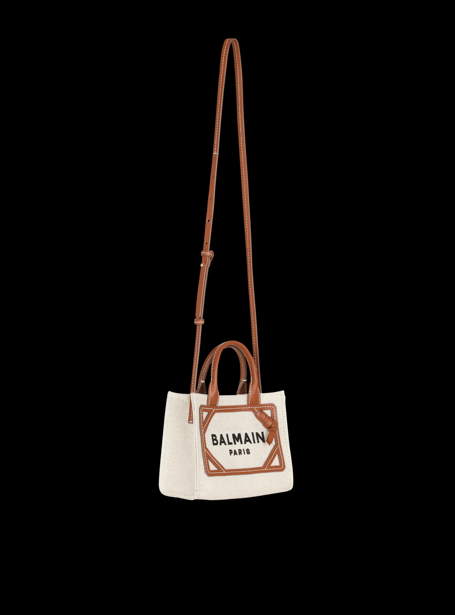 Store B-Army Mini Canvas Shopping Bag With Leather Inserts Women Mini Bags|Shoulder Bags