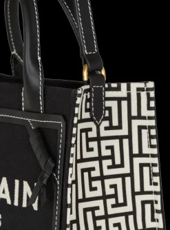 New B-Army Monogrammed Canvas And Smooth Leather Tote Bag Women Tote Bags|Shoulder Bags