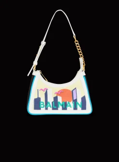 Cheap B-Army Shoulder Bag In Calfskin And Printed Postcard Canvas Women Shoulder Bags|B-Army Bags