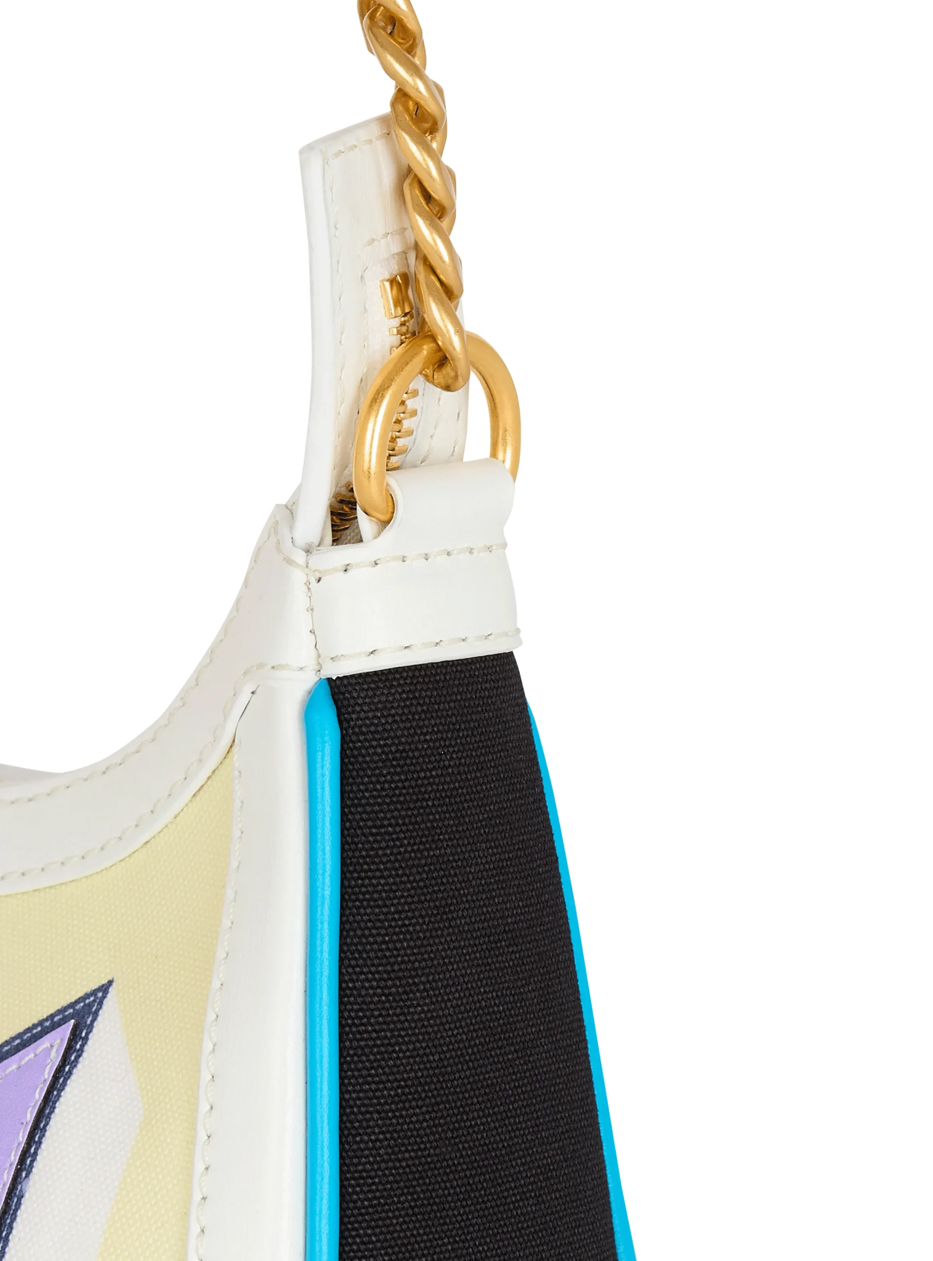 Cheap B-Army Shoulder Bag In Calfskin And Printed Postcard Canvas Women Shoulder Bags|B-Army Bags