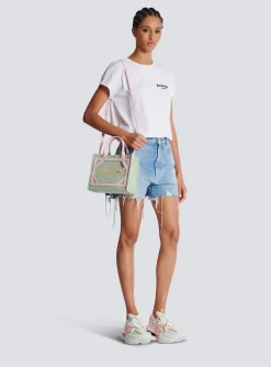 Flash Sale B-Army Small Canvas And Leather Tote Bag Bags
