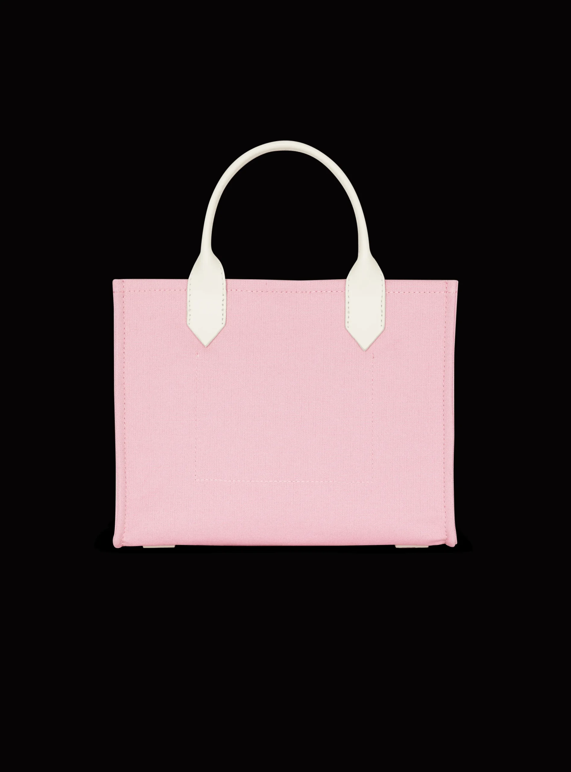 Cheap B-Army Small Canvas And Leather Tote Bag Women Tote Bags|Shoulder Bags