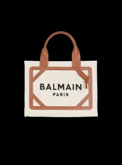 Flash Sale B-Army Small Canvas Shopping Bag With Leather Inserts Women Tote Bags|Shoulder Bags