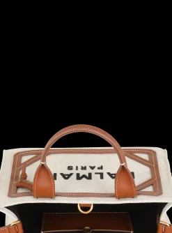 Flash Sale B-Army Small Canvas Shopping Bag With Leather Inserts Women Tote Bags|Shoulder Bags