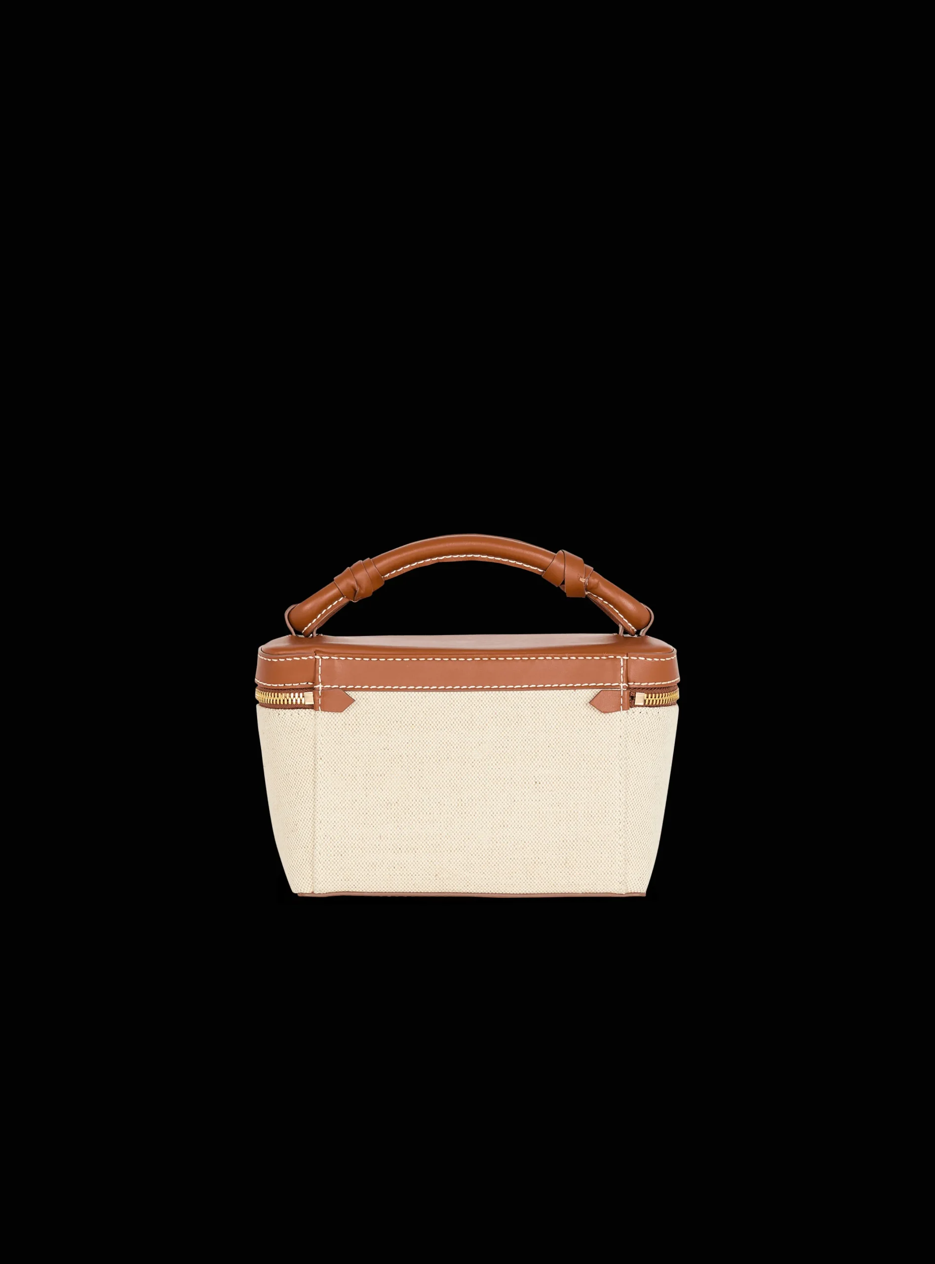 Shop B-Army Vanity Case In Canvas And Leather Women Mini Bags|Crossbody Bags