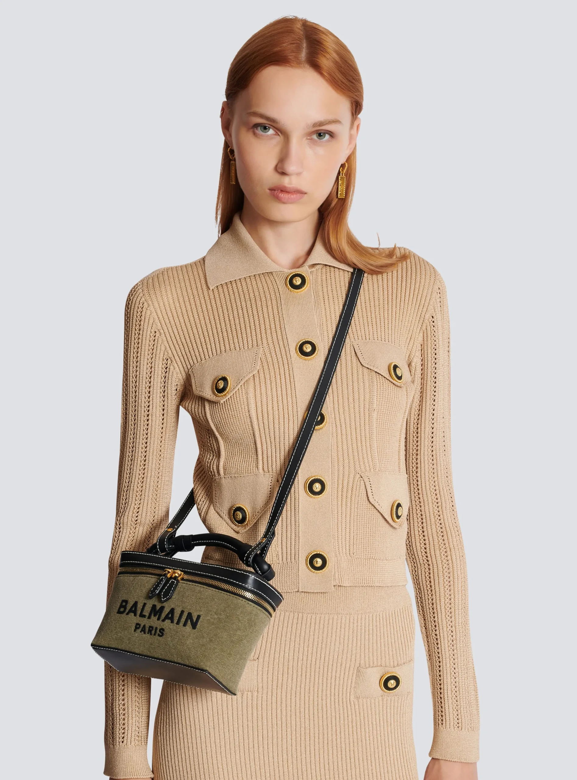 Online B-Army Vanity Case In Canvas And Leather Bags