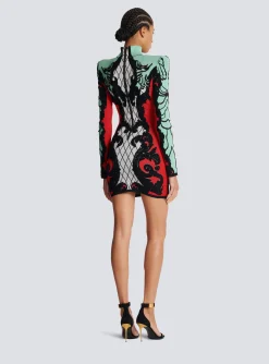 Outlet Baroque Jacquard Dress Women Knitwear|Dresses
