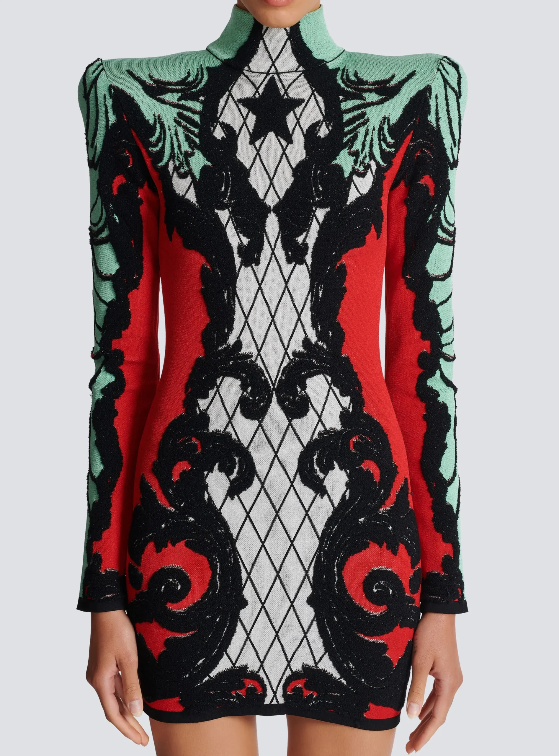 Outlet Baroque Jacquard Dress Women Knitwear|Dresses